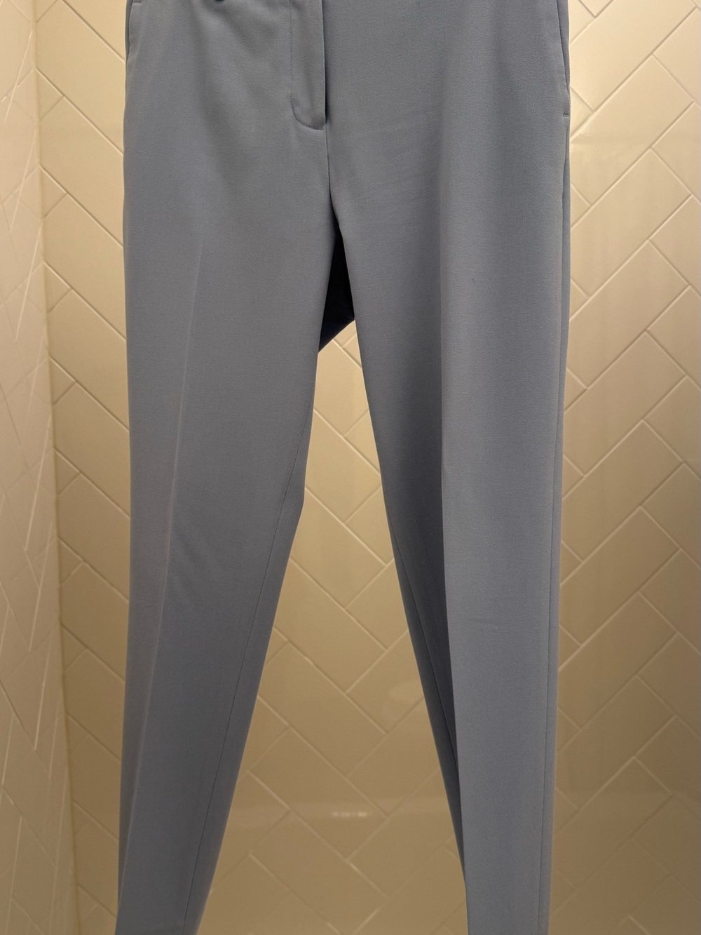 Tahari Light Blue Straight-Leg Pants
